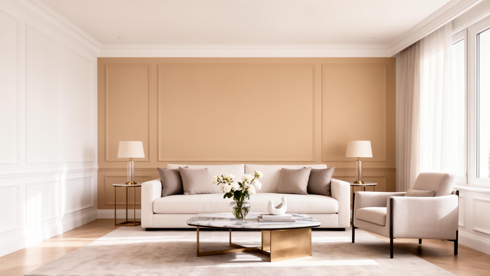 Intérieur résidentiel fraîchement peint