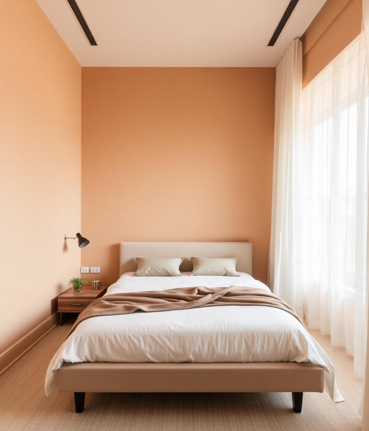 Chambre aux tons beiges